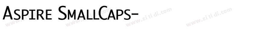 Aspire SmallCaps字体转换